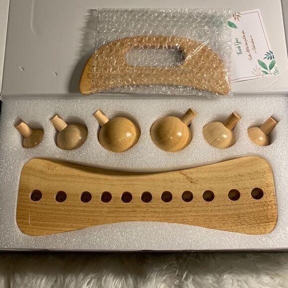 Physiotherapy supplies for massage.  Pressure point wooden tool.  New in box. - Picture 1 of 15
